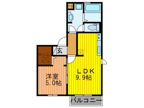 フェリオ吉田の物件間取画像